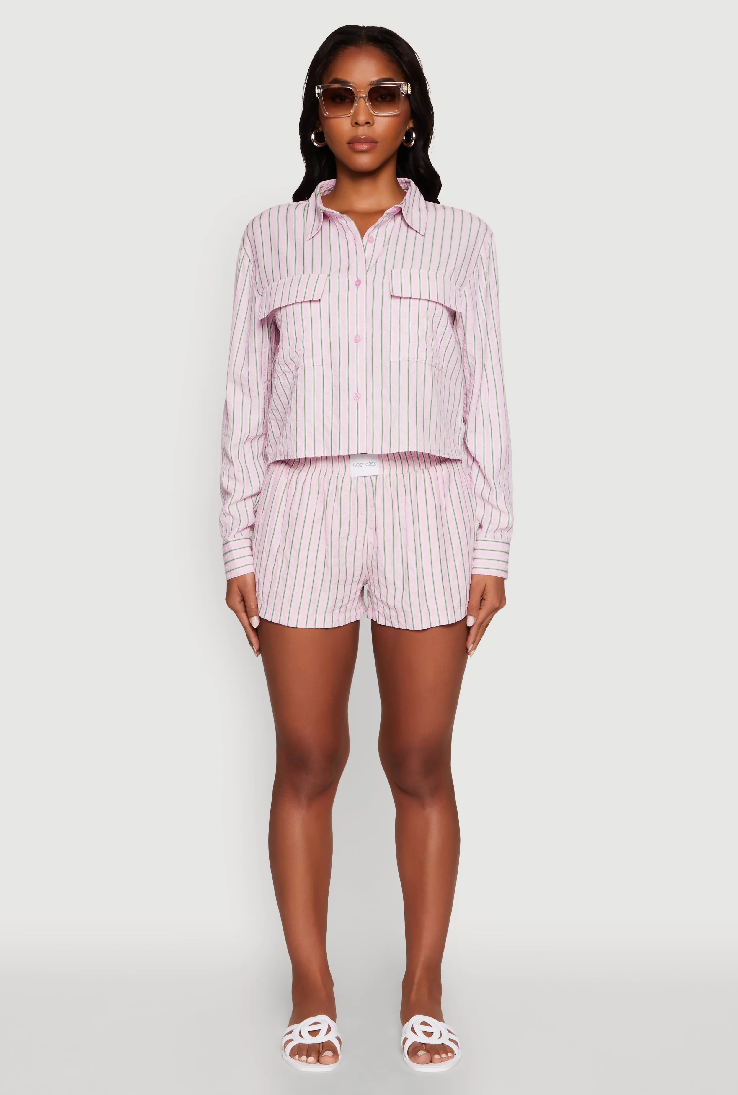 Iris Classic Fit Textured Knit Shirt with Flap Pocket sold by Rainbow product image thumbnail 3