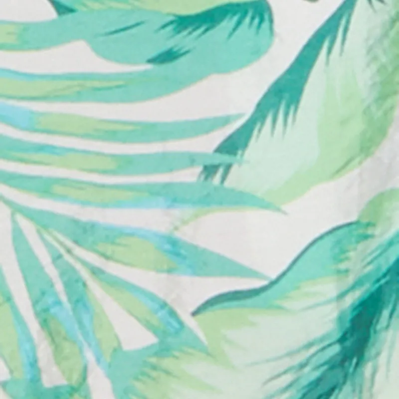 Tropical Floral Print High Waisted Shorts with Elastic Waist sold by Rainbow product image thumbnail 4