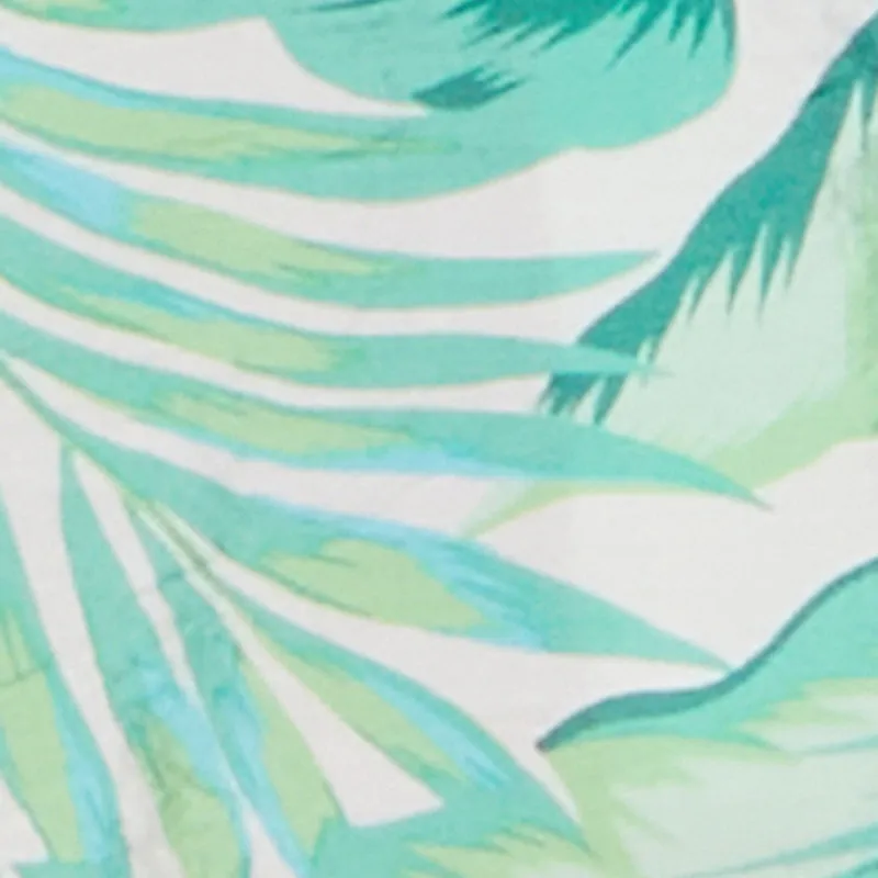 Crepe Knit Tropical Floral Tie Front Crop Top sold by Rainbow product image thumbnail 4