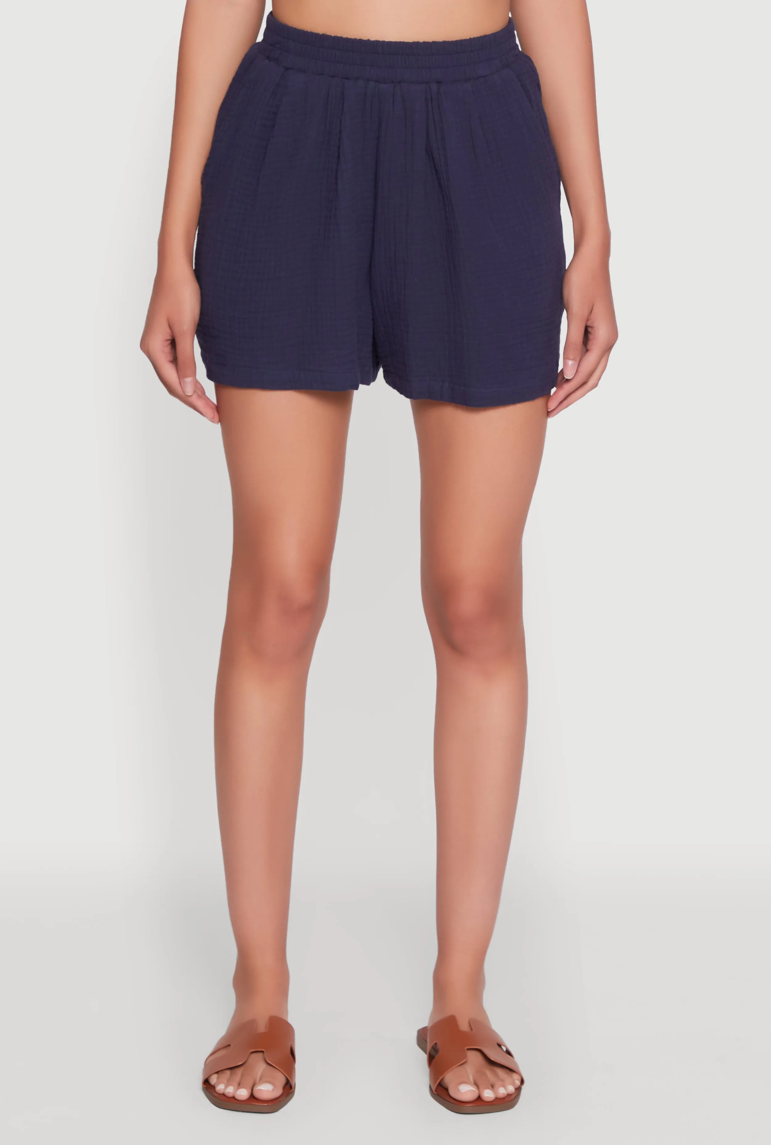 Trendy Gauze Knit High Waisted Shorts sold by Rainbow product image thumbnail 3