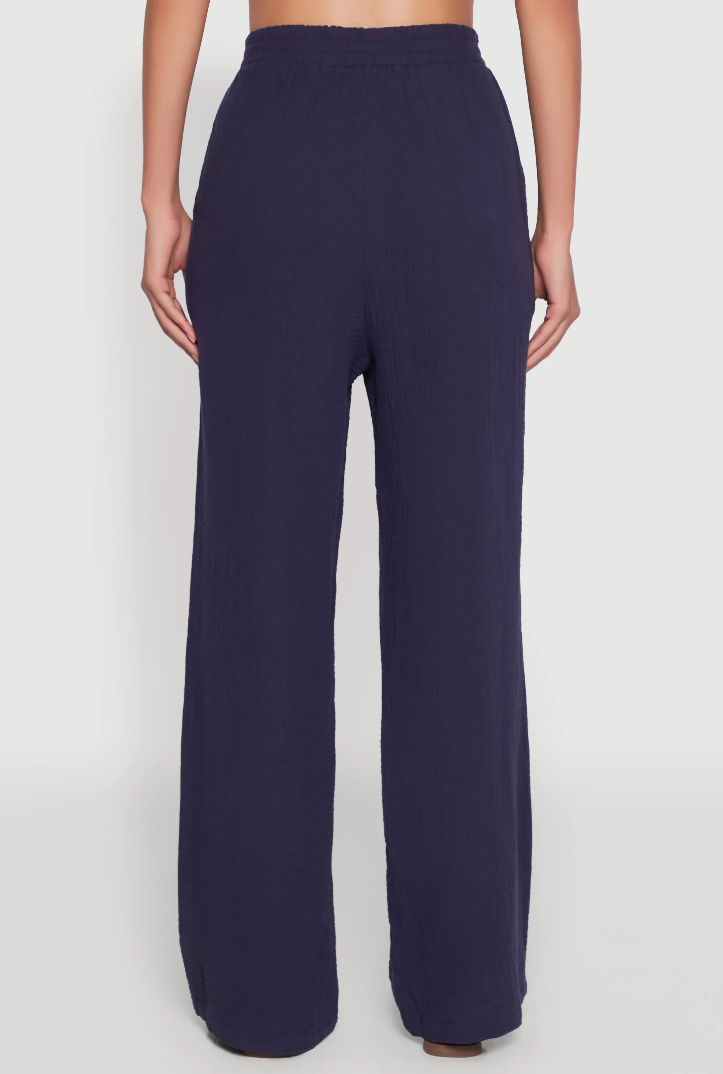 Chic Gauze Knit Crew Neck Cropped Blouse with Bubble Sleeves sold by Rainbow product image thumbnail 5