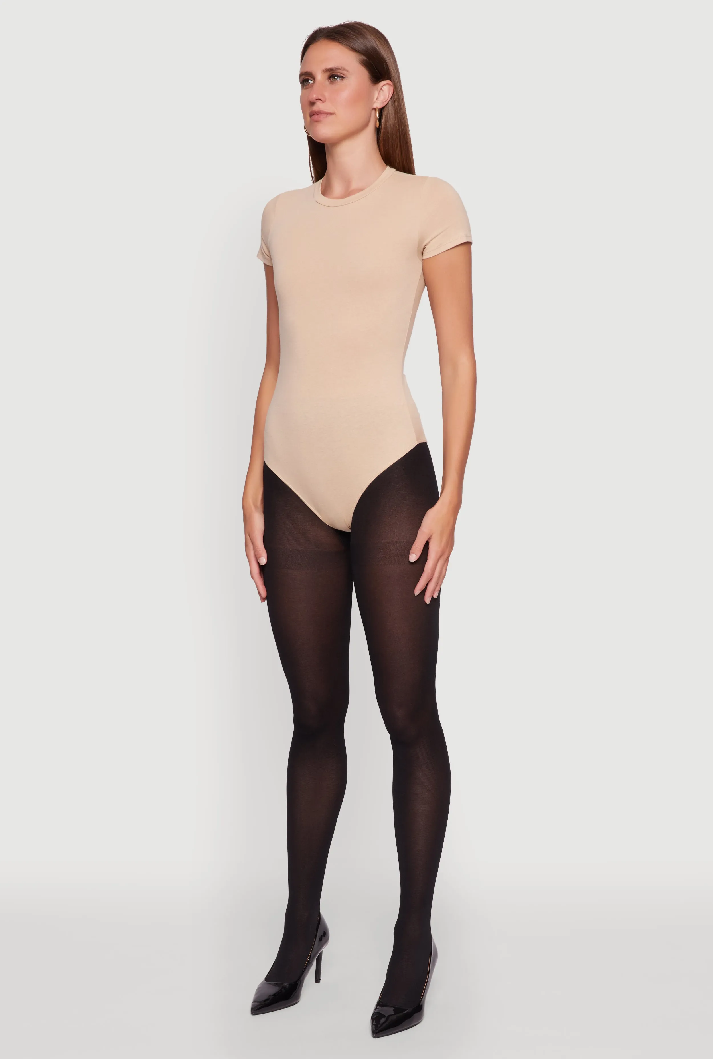 Crew Neck Short Sleeve Bodysuit sold by Rainbow product image thumbnail 5