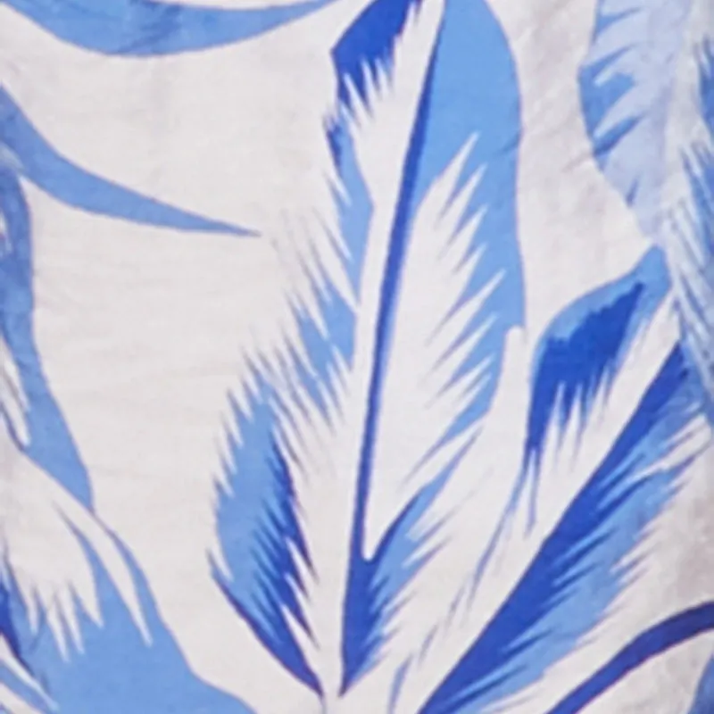 Tropical Floral Print High Waisted Shorts with Elastic Waist sold by Rainbow product image thumbnail 4