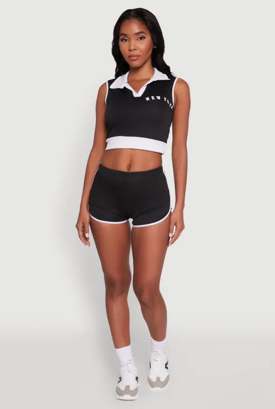 Trendy Contrast Trim Dolphin Shorts sold by Rainbow
