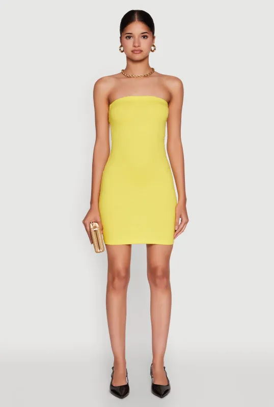 Daisy Mini Tube Dress with Curve Hugging Fit sold by Rainbow