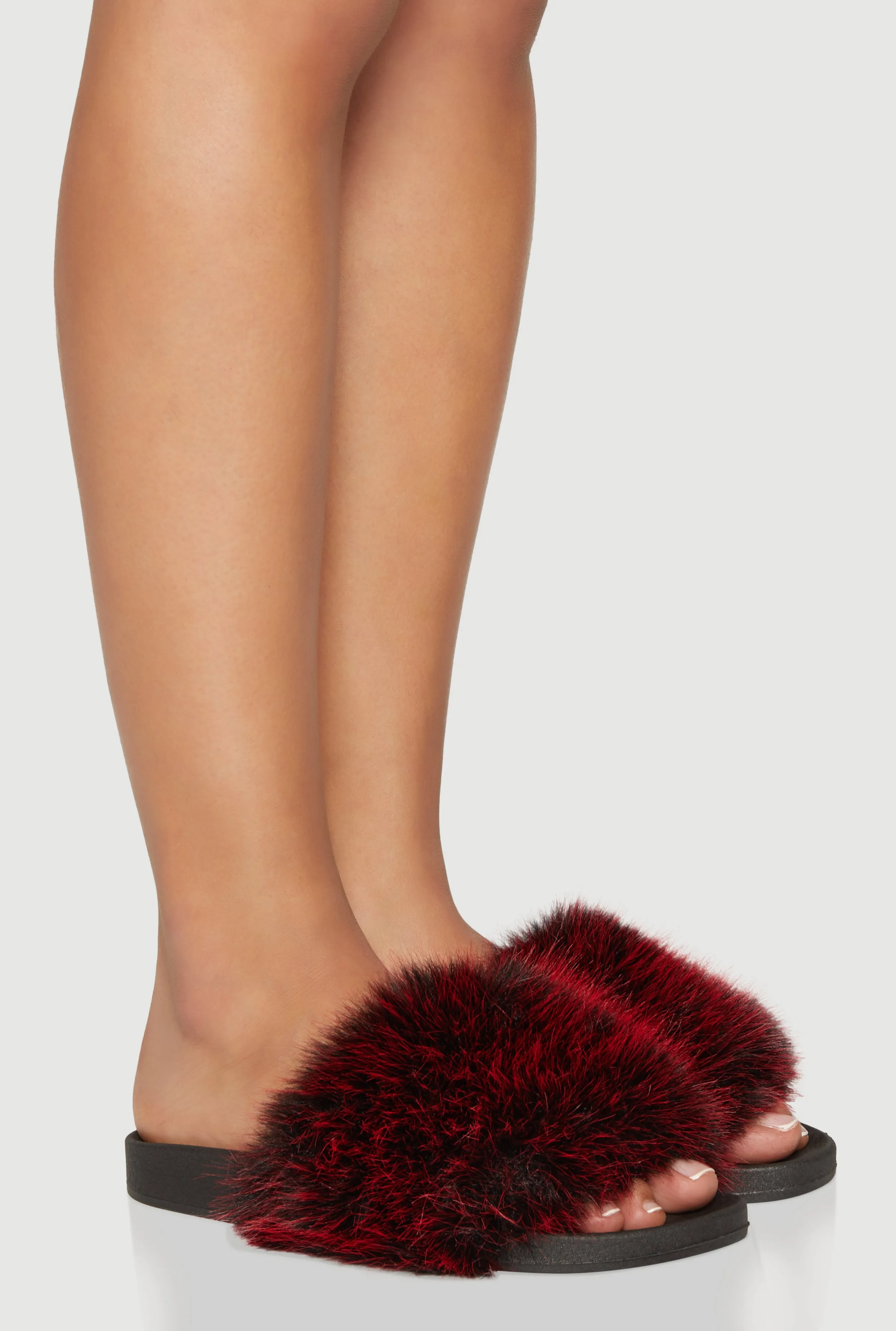 Faux Fur Band Slide Sandals sold by Rainbow product image thumbnail 2