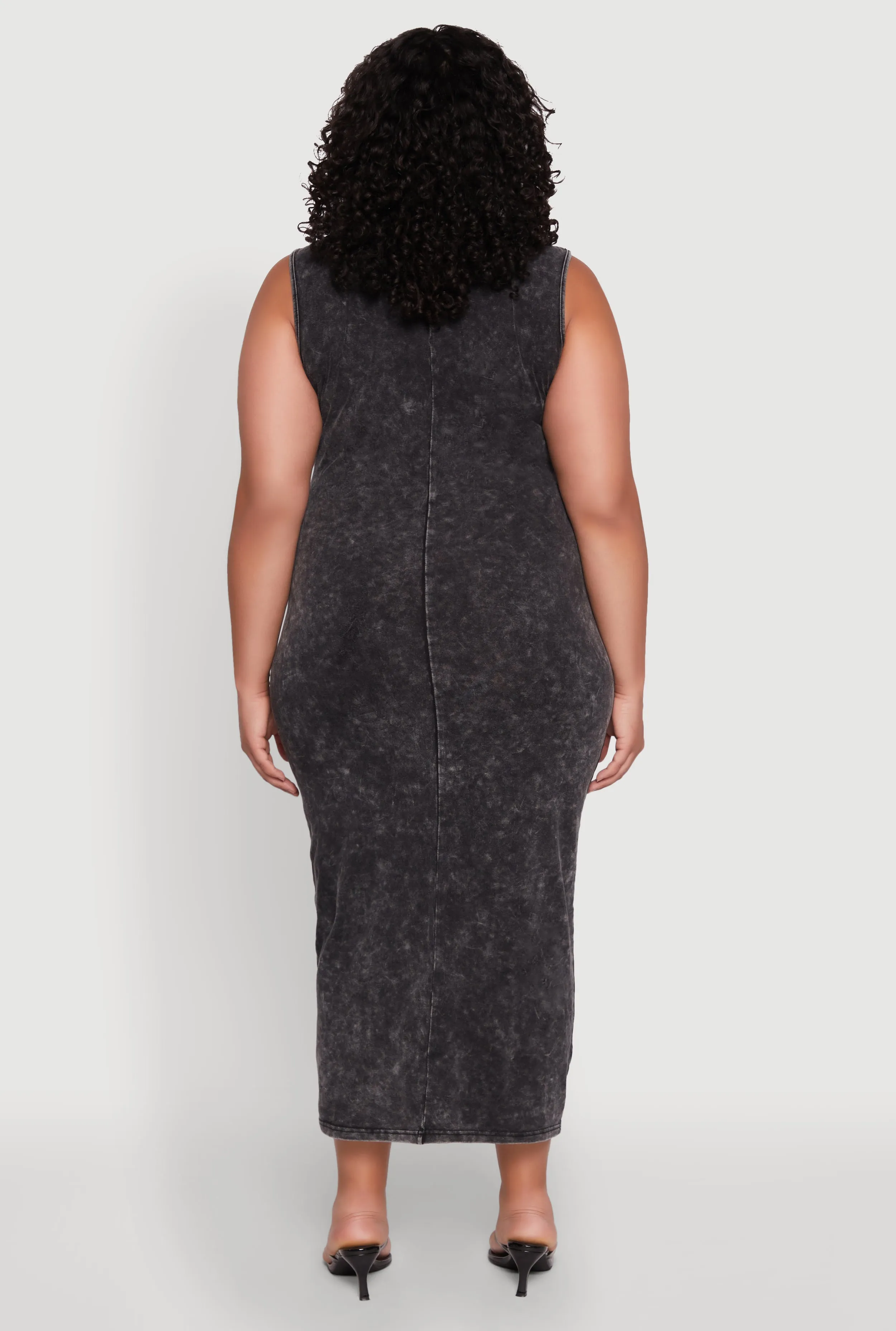 Plus Size Daisy Mineral Wash Maxi Tank Dress sold by Rainbow product image thumbnail 5