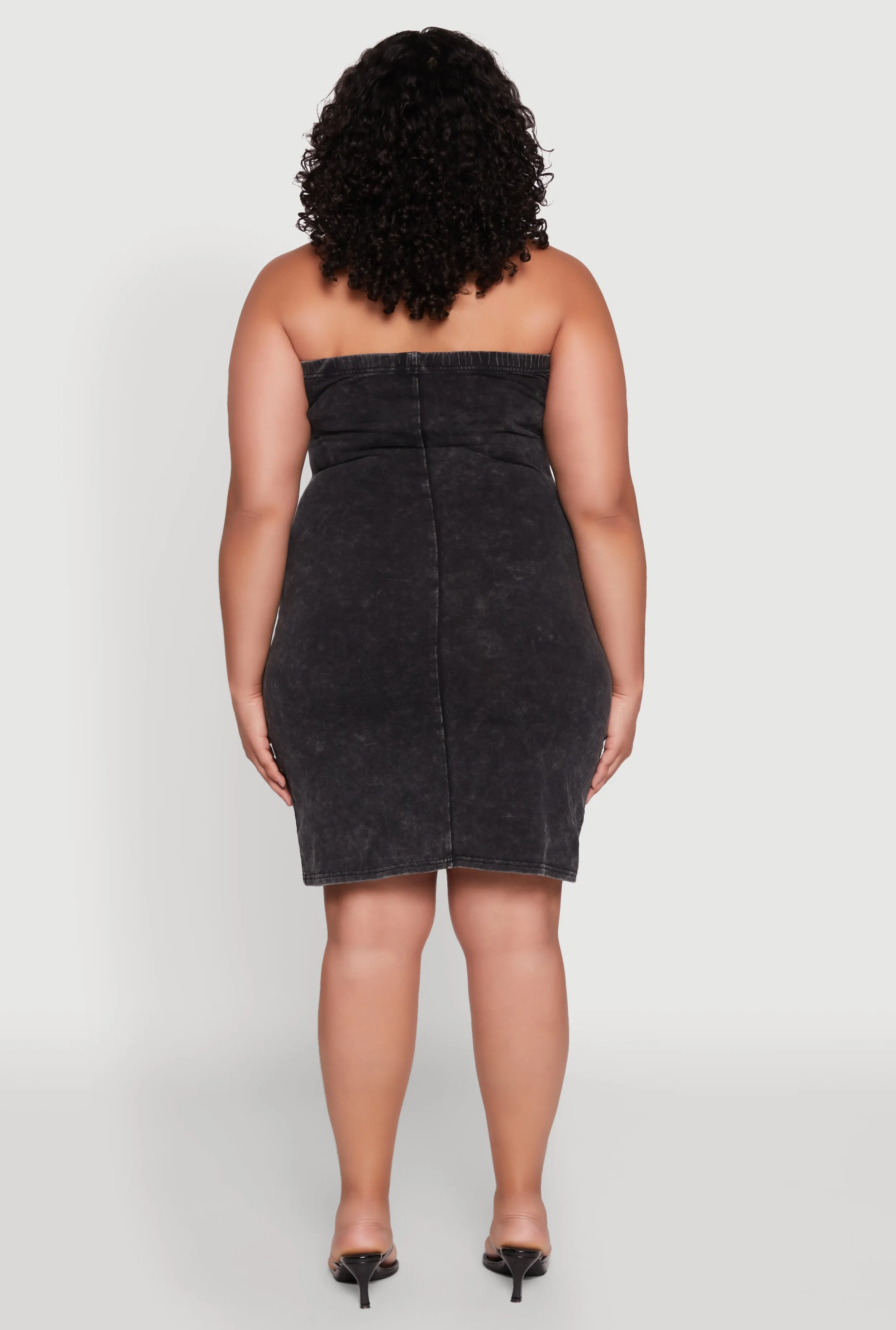 Plus Size Daisy Mineral Wash Mini Strapless Dress sold by Rainbow product image thumbnail 5