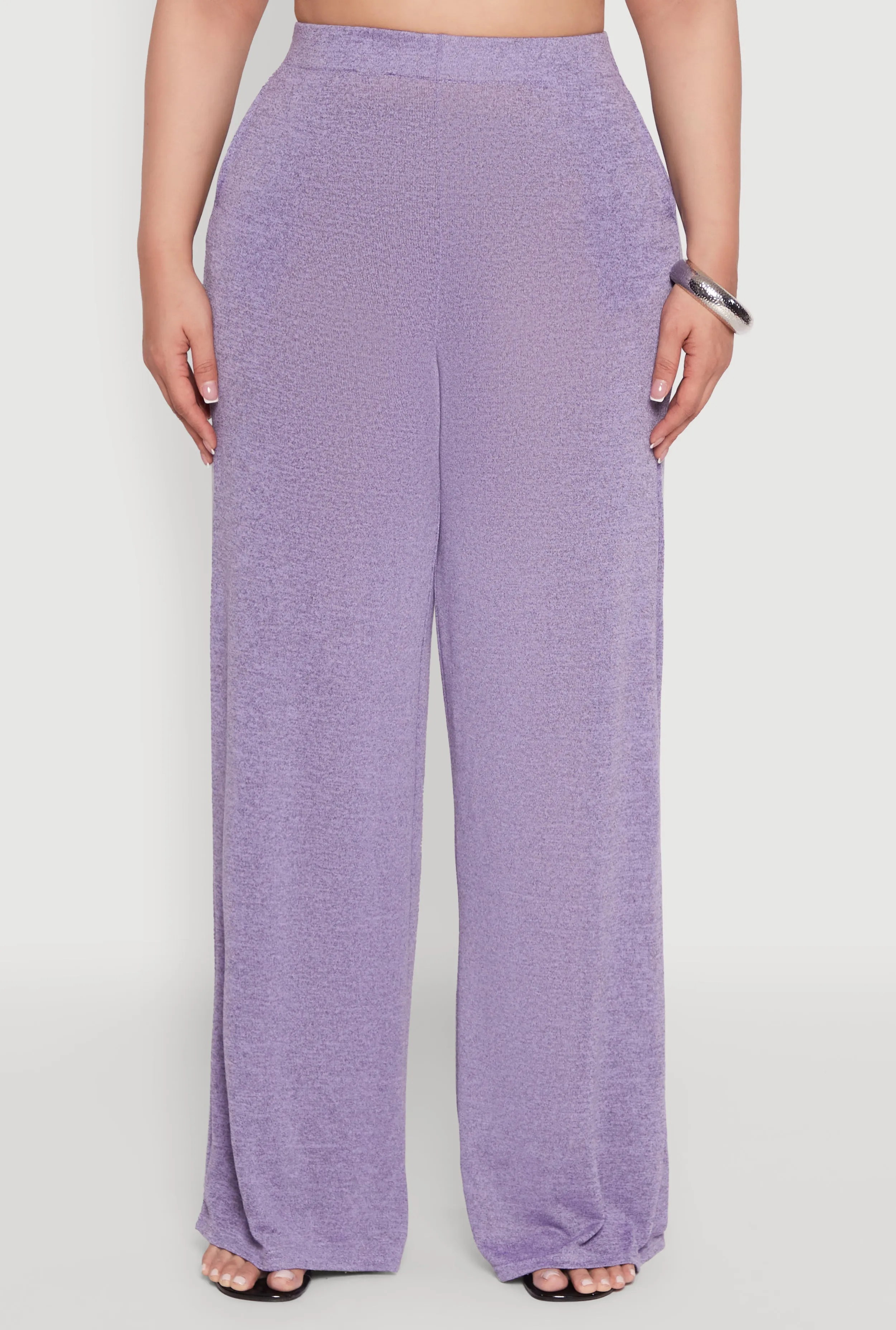 Plus Size Daisy High Waisted Wide Leg Palazzo Pants sold by Rainbow product image thumbnail 3