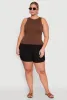 Plus Size Basic Crew Neck Tank Top sold by Rainbow