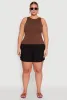 Plus Size Basic Crew Neck Tank Top sold by Rainbow
