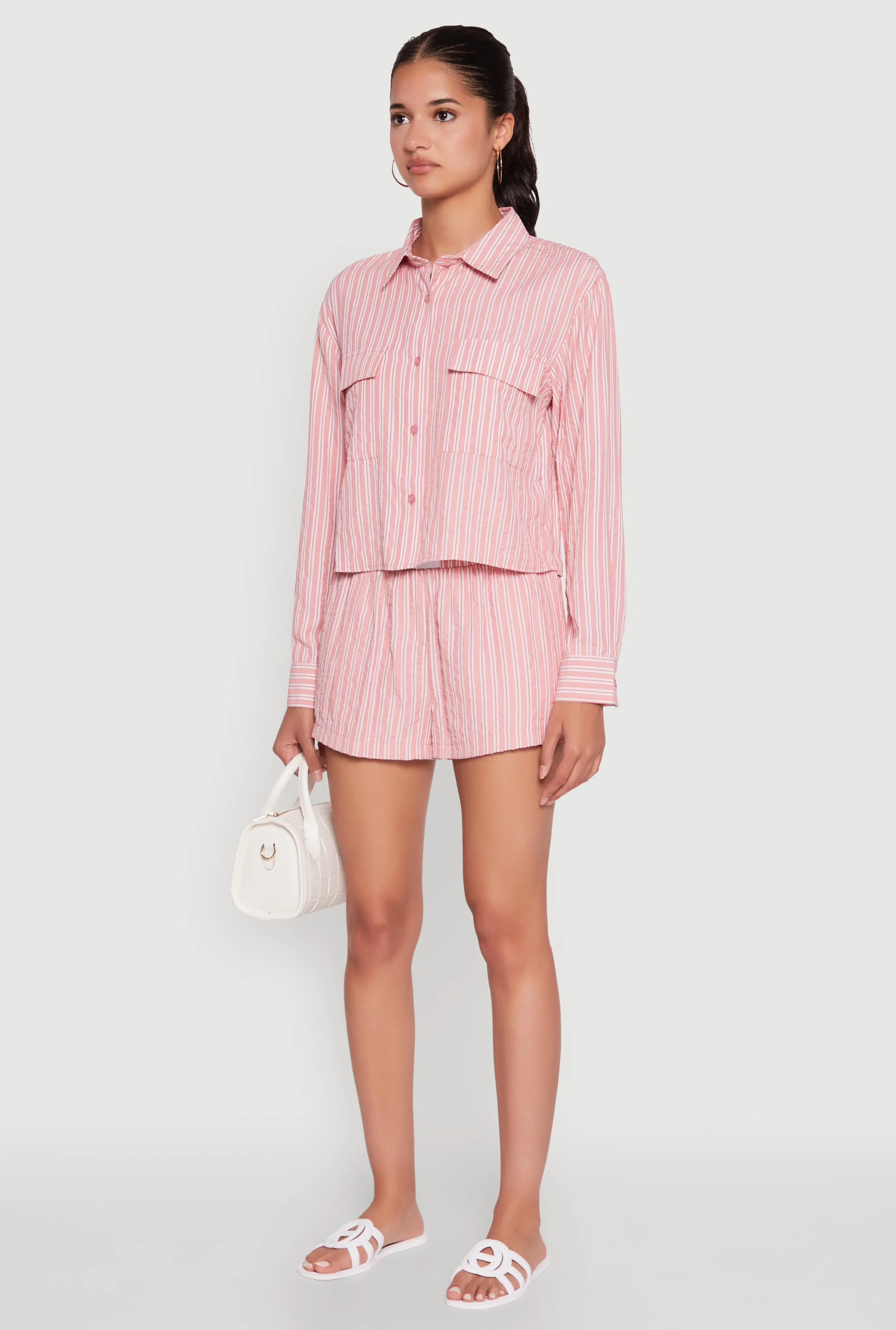 Iris Classic Fit Textured Knit Shirt with Flap Pocket sold by Rainbow product image thumbnail 5