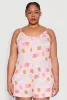 Plus Size Gummy Bear Print Pajama Romper sold by Rainbow