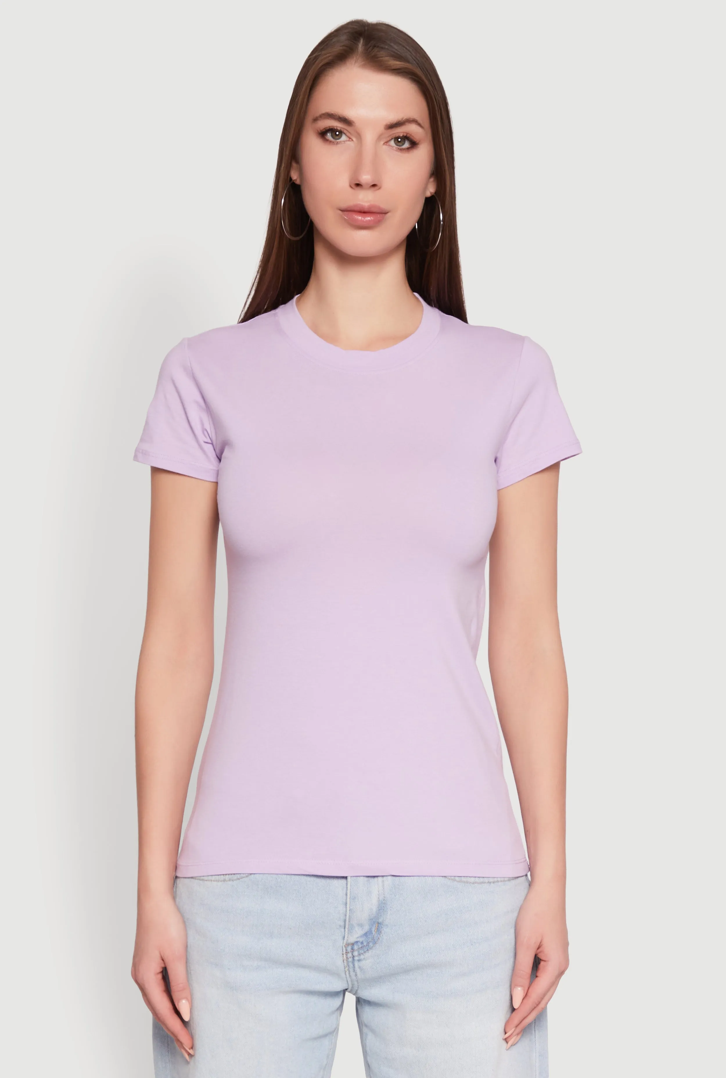 High Neck Short Sleeve Tee sold by Rainbow product image thumbnail 2