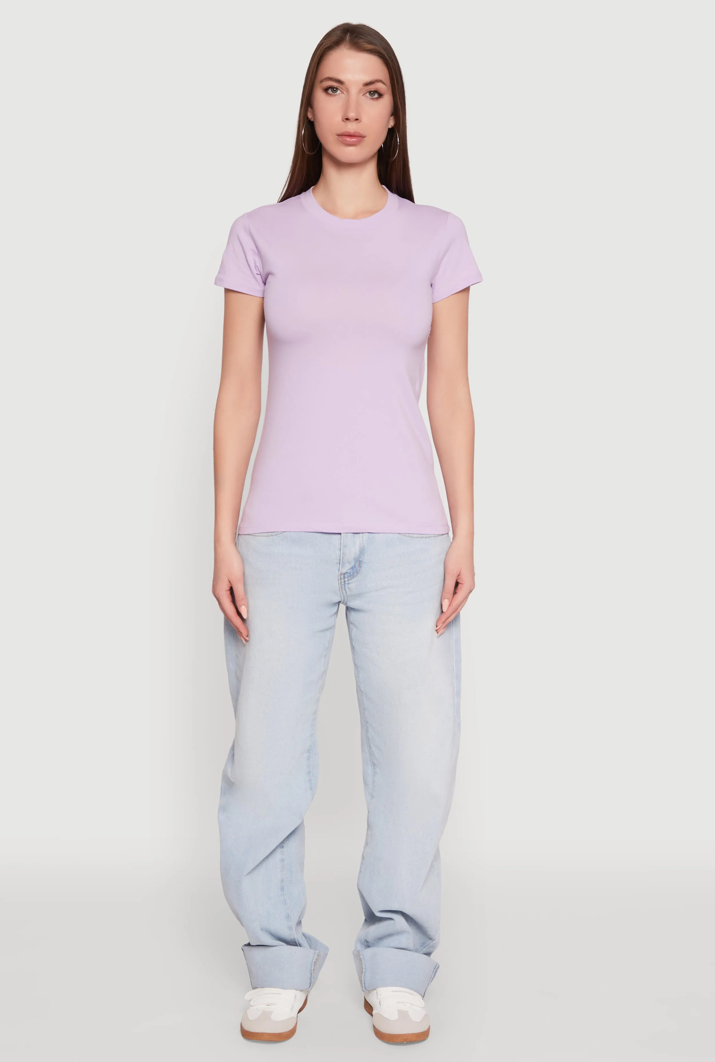 High Neck Short Sleeve Tee sold by Rainbow