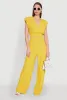 Chic Crepe Knit High Waisted Wide Leg Dress Pants sold by Rainbow