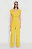 Chic Crepe Knit High Waisted Wide Leg Dress Pants sold by Rainbow
