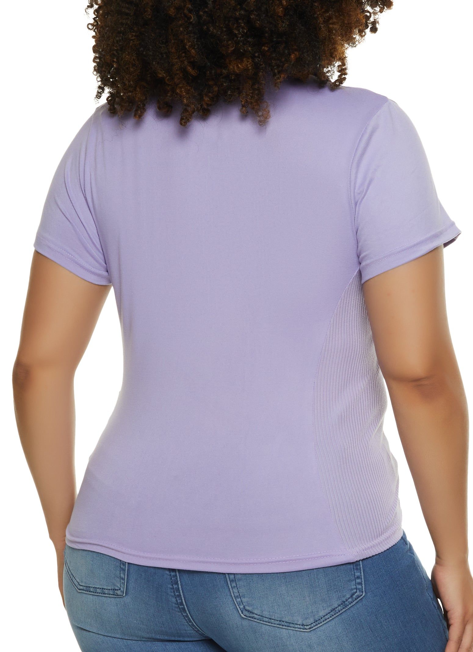 Plus Size Solid Half Zip Polo Shirt sold by Rainbow product image thumbnail 2