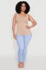 Plus Size Trendy Mineral Wash Side Ruched Tank Top sold by Rainbow