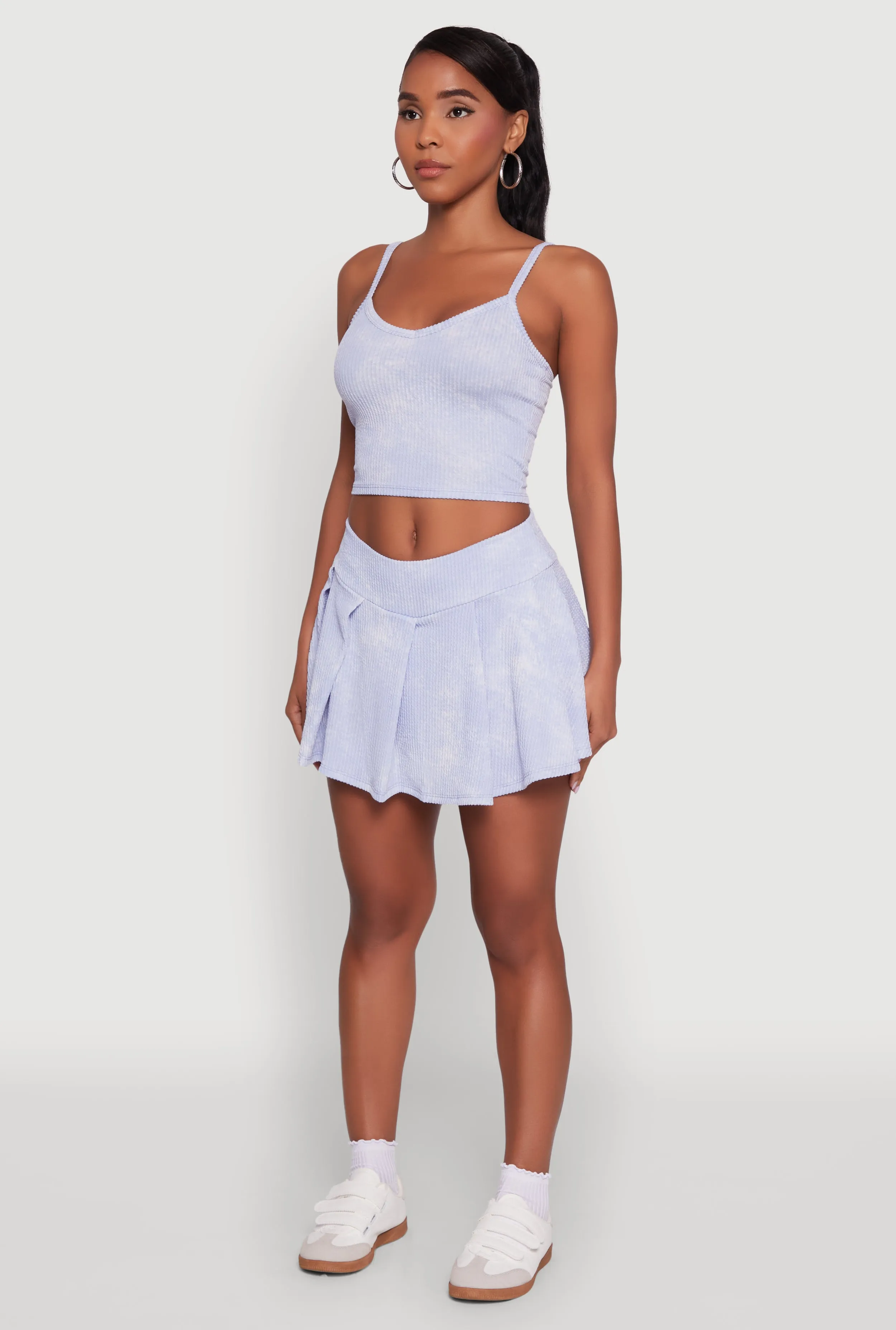 Trendy Acid Wash V Neck Cropped Cami sold by Rainbow product image thumbnail 5