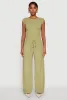 Haute Monde Brushed Knit Drawstring Waist Wide Leg Pants sold by Rainbow