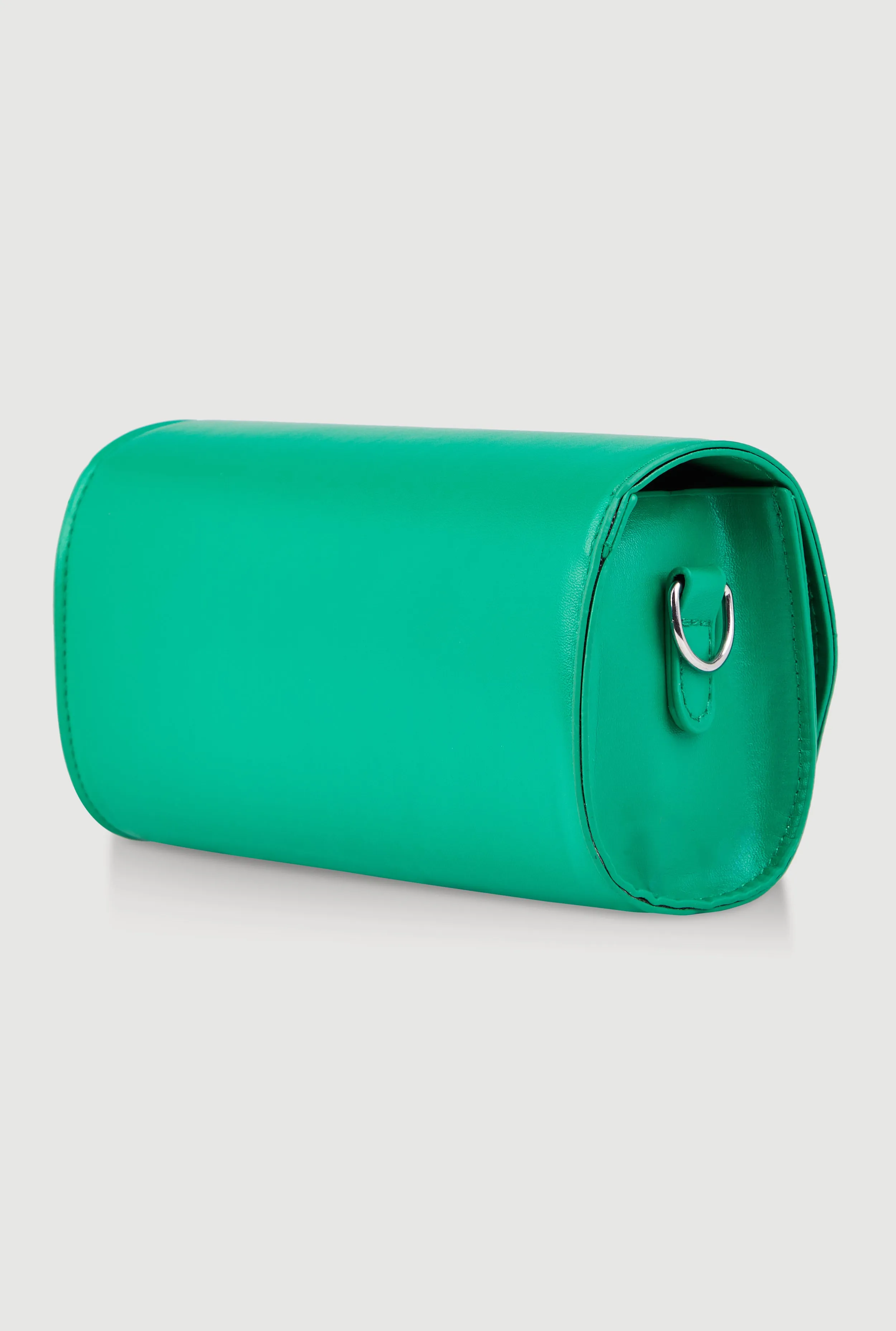 Chic Metallic Detail Faux Leather Crossbody Bag with Removable Strap sold by Rainbow product image thumbnail 3