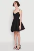 Elegant Tulle Lined Lace Detailed Bustier Skater Dress sold by Rainbow