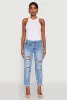 WAX Distressed Boyfriend Jeans sold by Rainbow