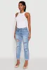 WAX Distressed Boyfriend Jeans sold by Rainbow