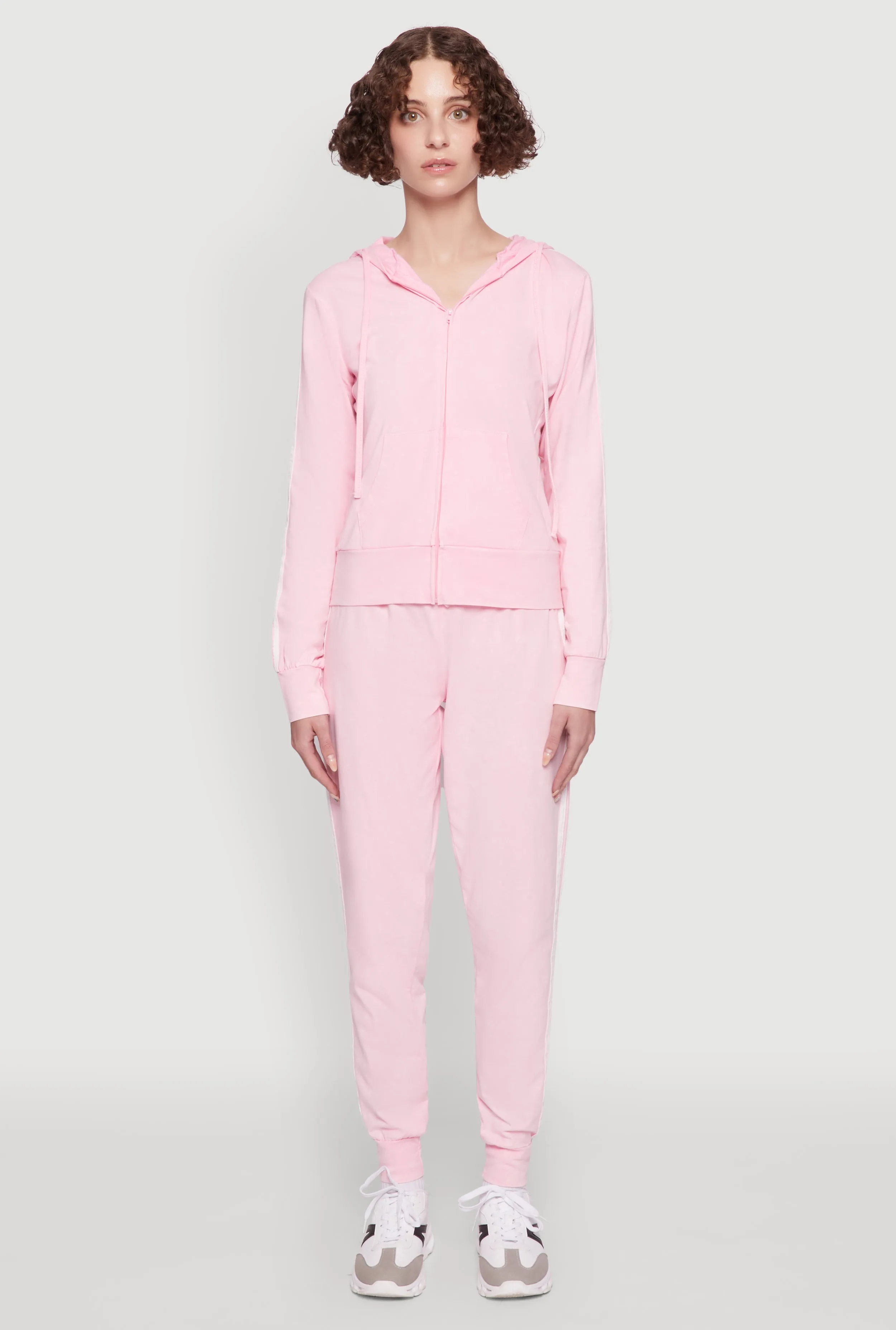 Daisy Mineral Wash Varsity Stripe Hooded Sweatshirt sold by Rainbow product image thumbnail 3