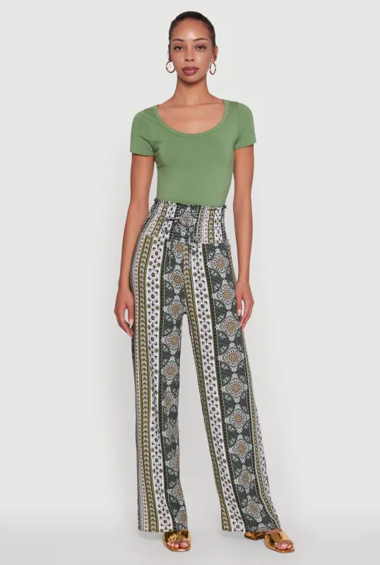 Ambiance Classic Fit Scoop Neck Short Sleeve Cropped Tee sold by Rainbow