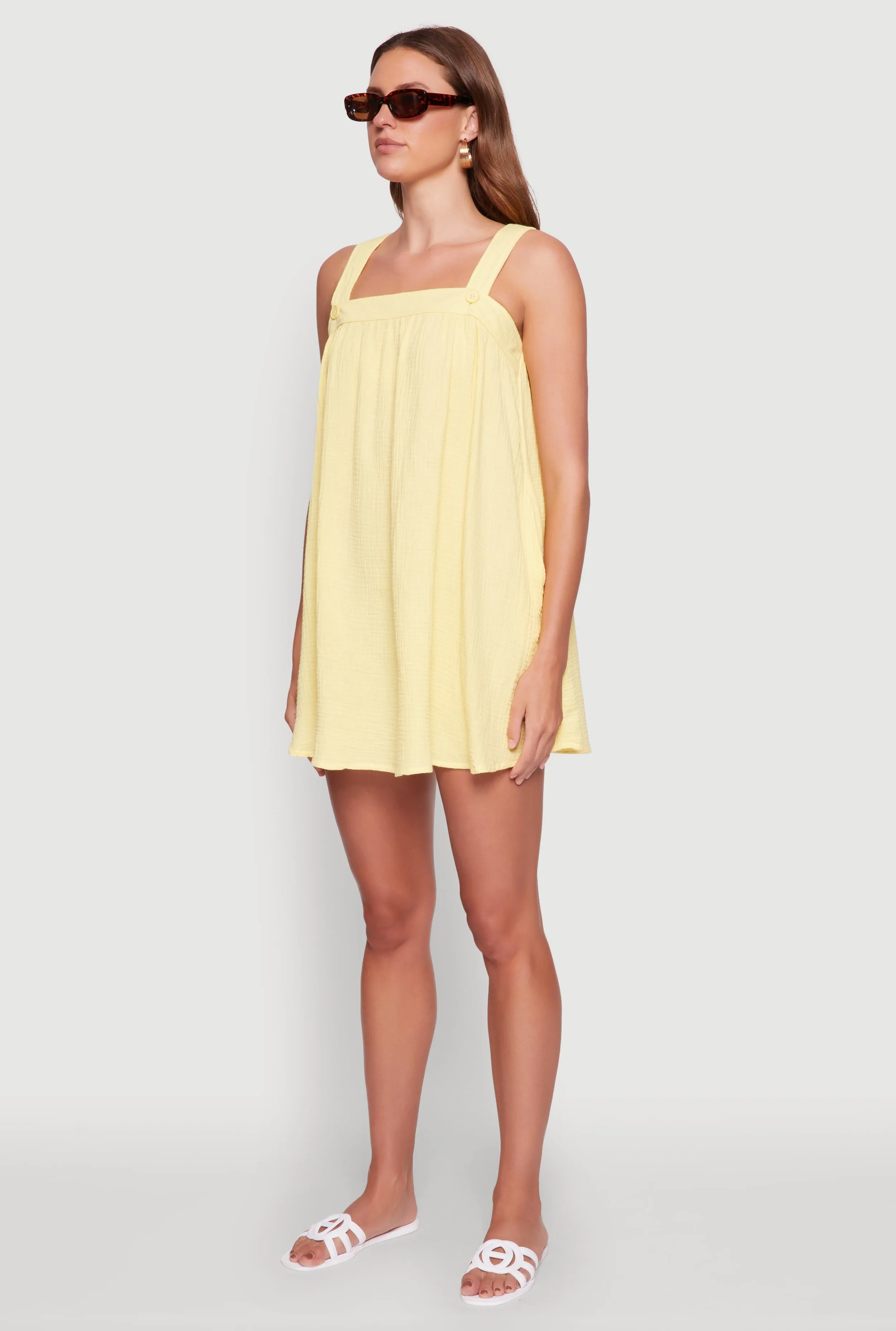 Chic Gauze Knit Ruched Shift Dress sold by Rainbow product image thumbnail 3