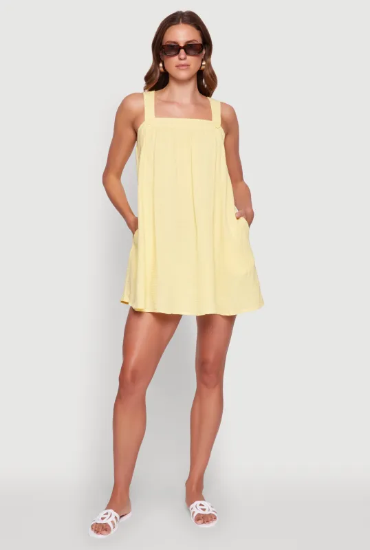 Chic Gauze Knit Ruched Shift Dress sold by Rainbow