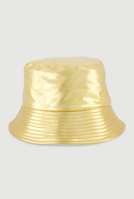Stylish Metallic Bucket Hat sold by Rainbow