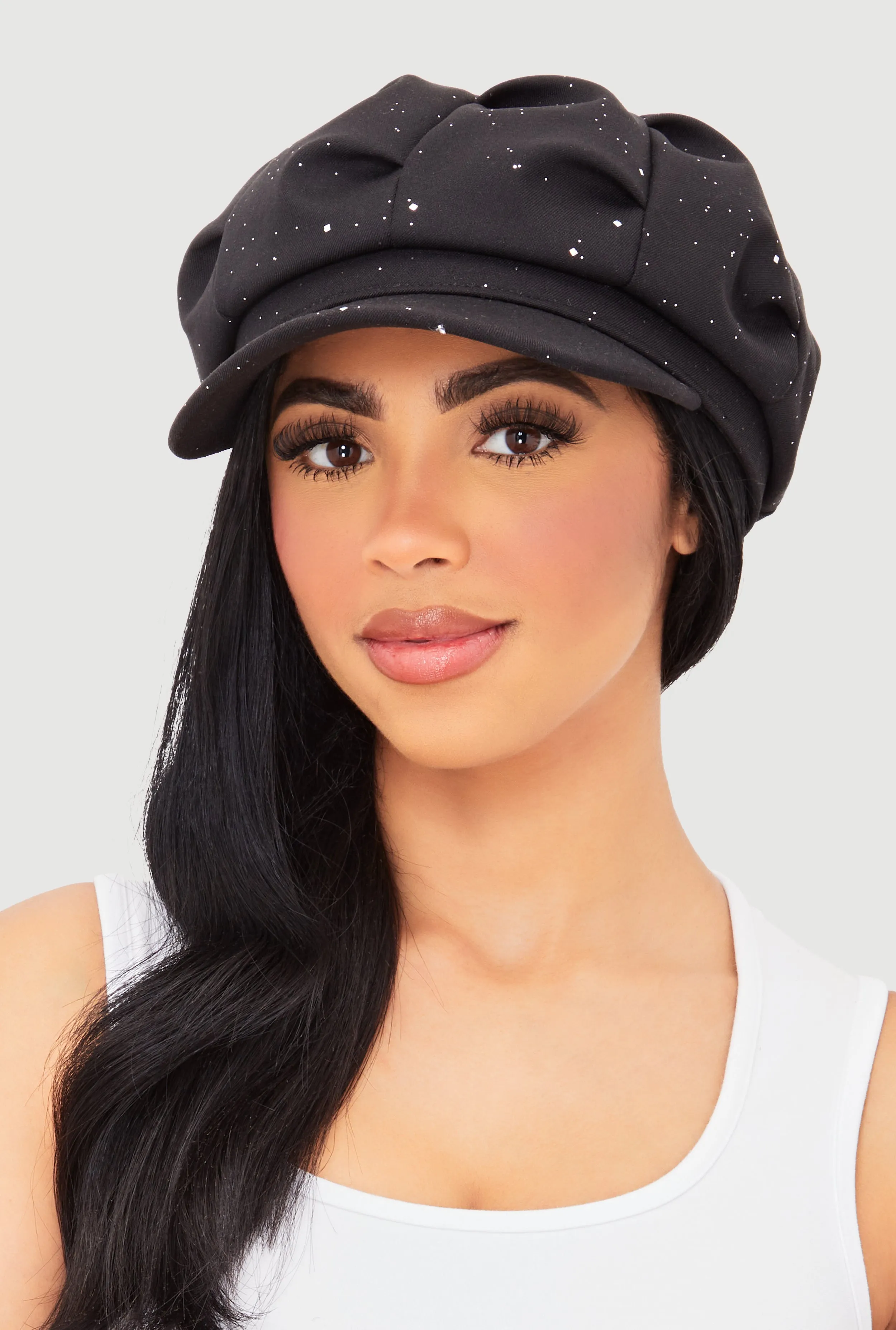 Stylish Glitter Cabbie Hat sold by Rainbow product image thumbnail 2