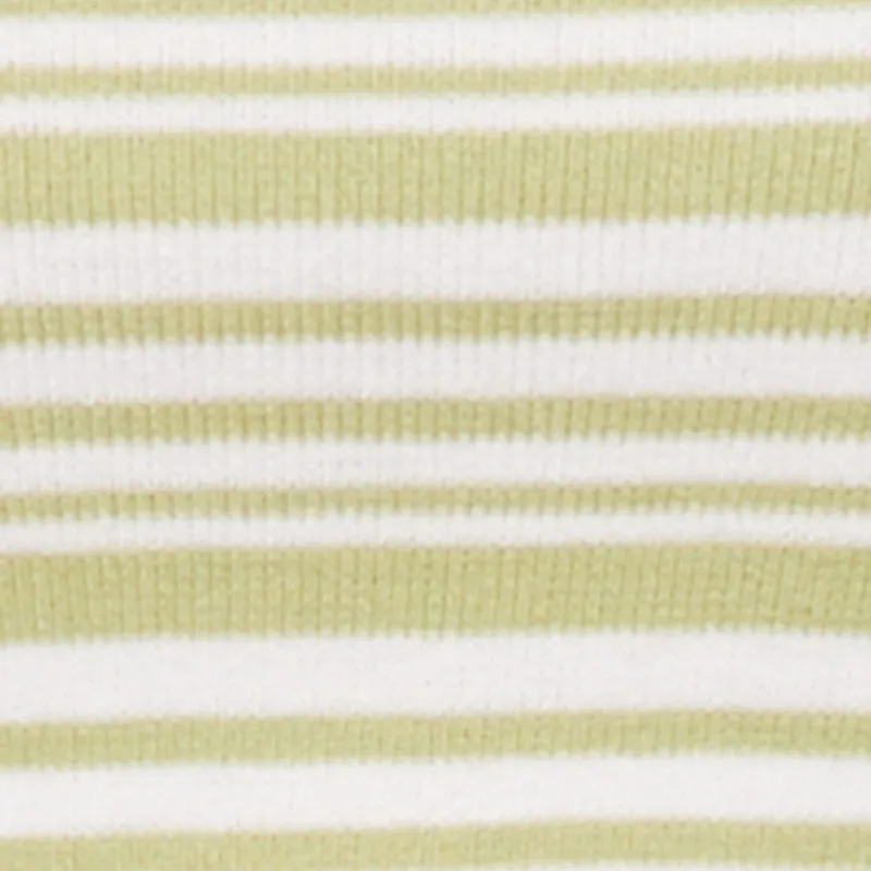 Plus Size Daisy Striped Cropped Polo Shirt sold by Rainbow product image thumbnail 4