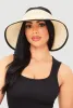 Roll Up Straw Visor with Bow sold by Rainbow