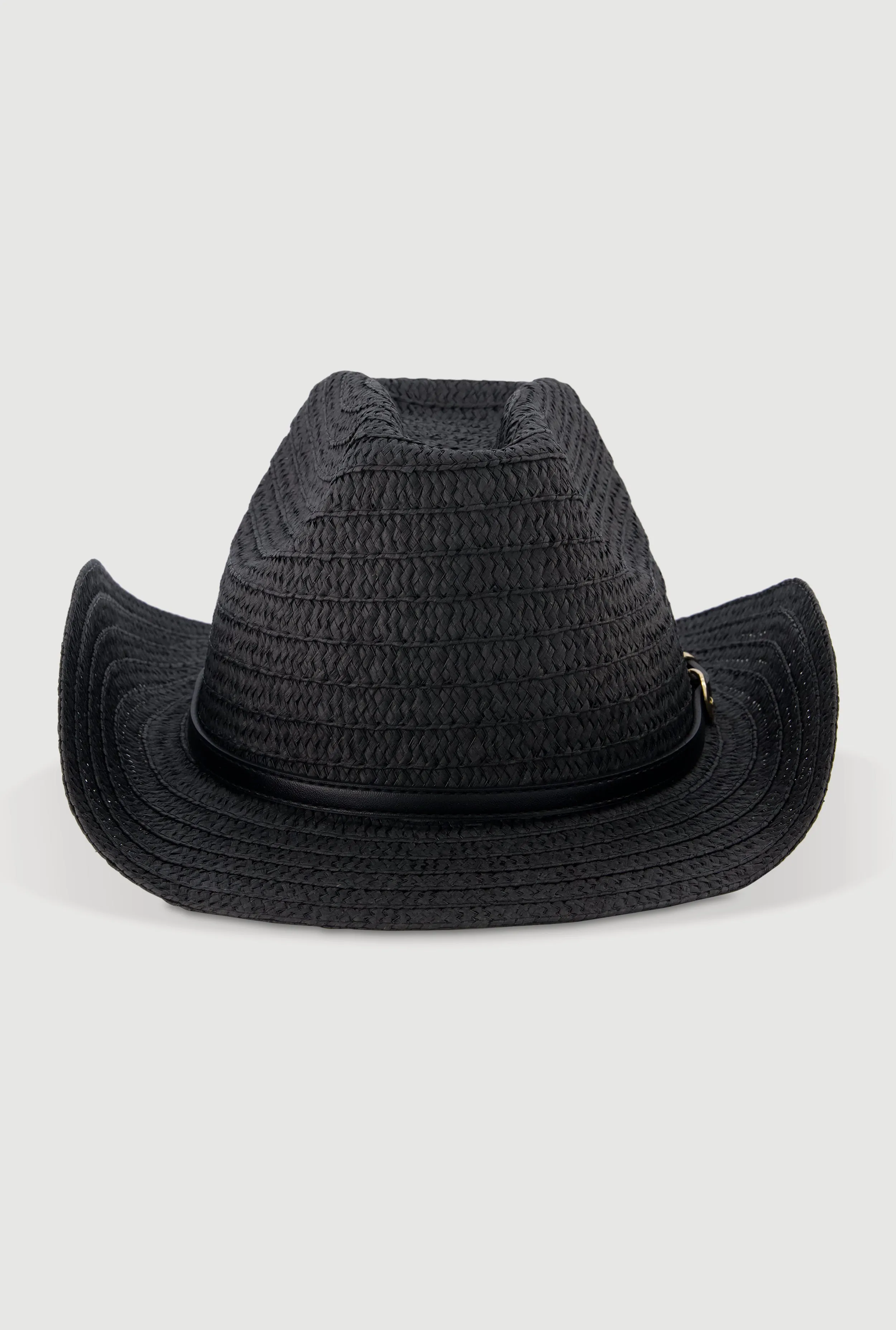 Chic Straw Cowboy Hat with Buckle Detail sold by Rainbow product image thumbnail 3