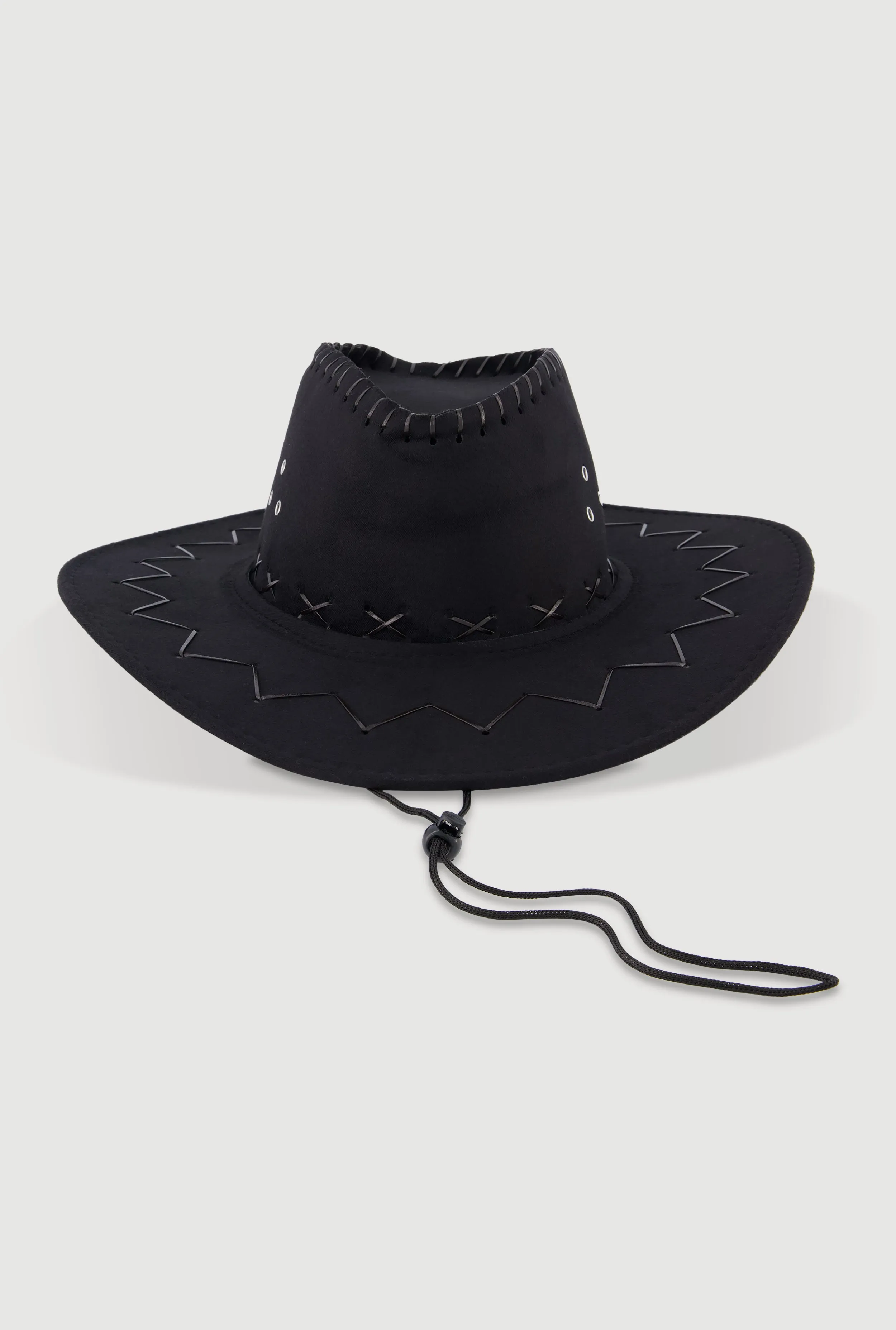 Stylish Lace Up Cowboy Hat sold by Rainbow product image thumbnail 3