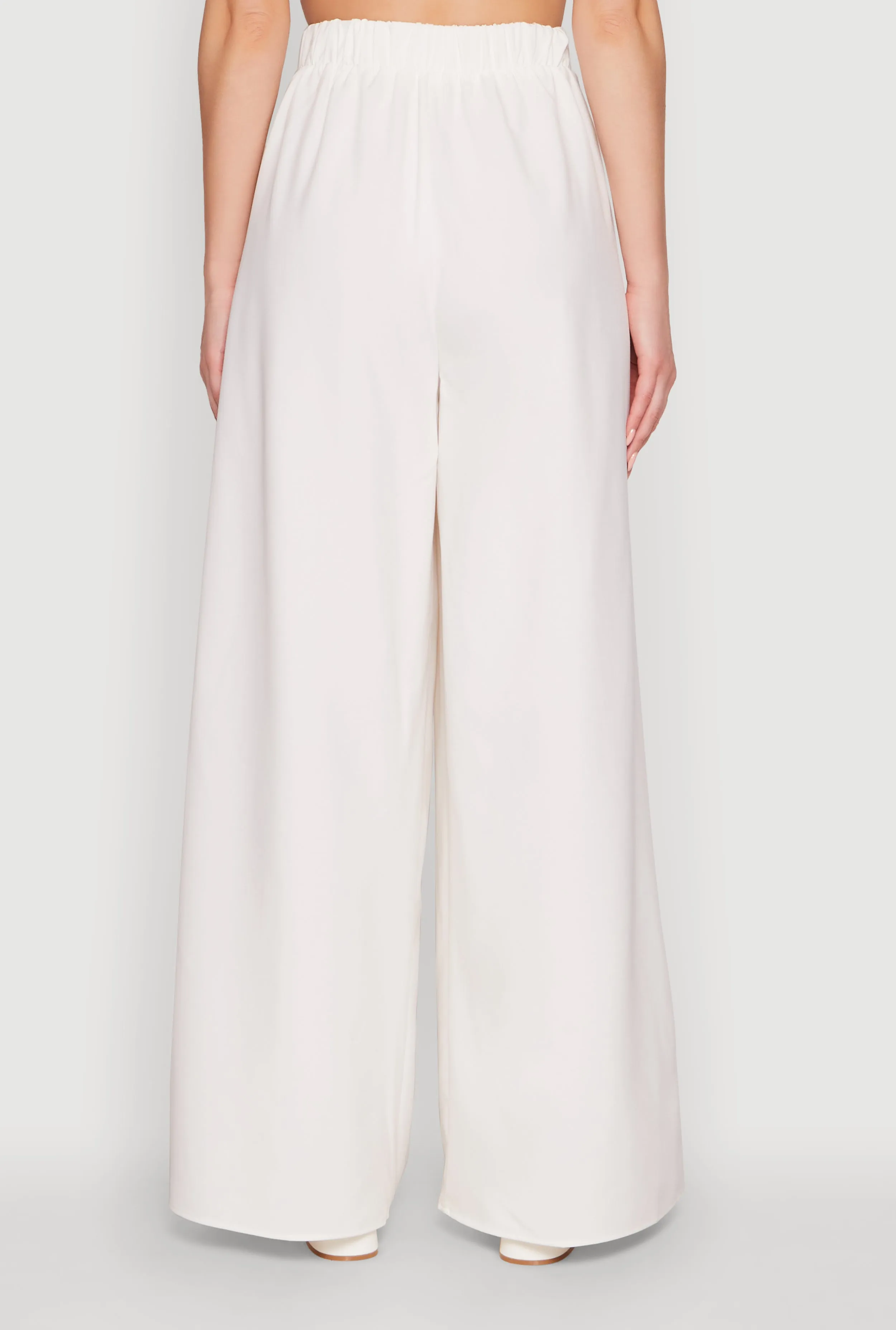 Trendy High Waisted Wide Leg Dress Pants with Pleats sold by Rainbow product image thumbnail 5