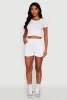 Chic Drawstring High Waisted Sweatshorts with Fixed Cuffs sold by Rainbow