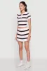 Daisy Classic Fit Striped Cropped Polo Shirt sold by Rainbow