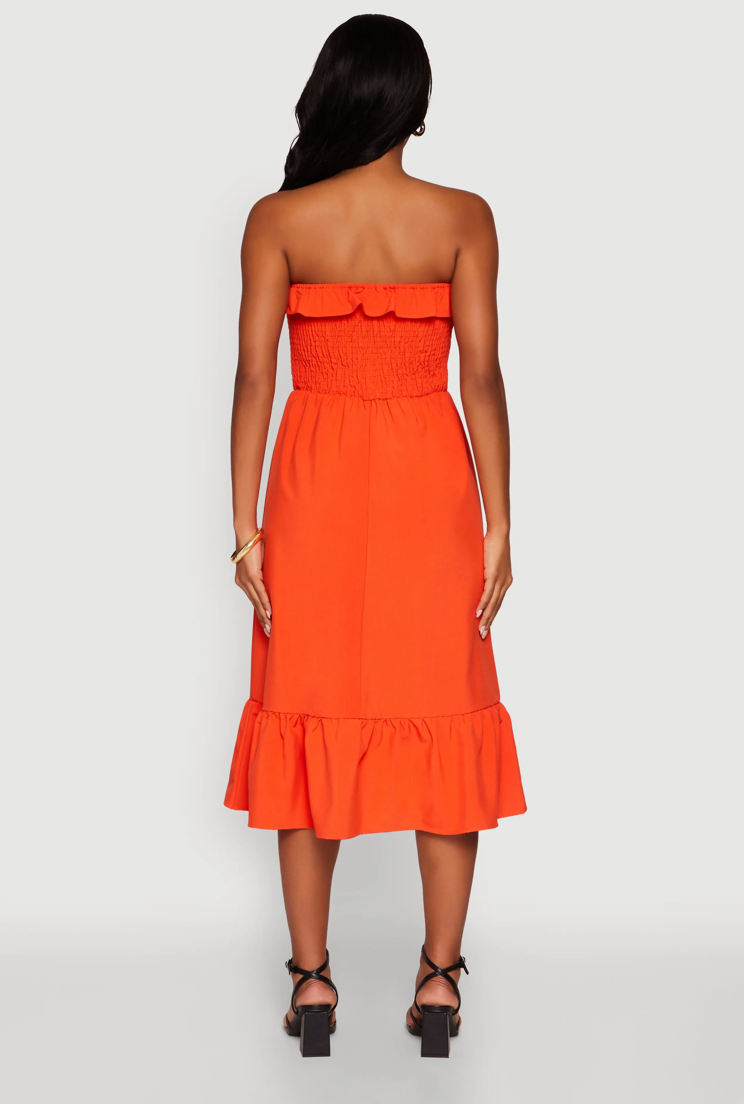 Chic Smocked and Ruffle Tiered Peasant Dress sold by Rainbow product image thumbnail 5