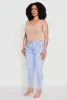 Plus Size WAX High Waisted Distressed Skinny Jeans sold by Rainbow