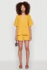 Stylish Gauze Knit Classic Fit Button Front Shirt sold by Rainbow