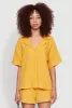 Stylish Gauze Knit Classic Fit Button Front Shirt sold by Rainbow