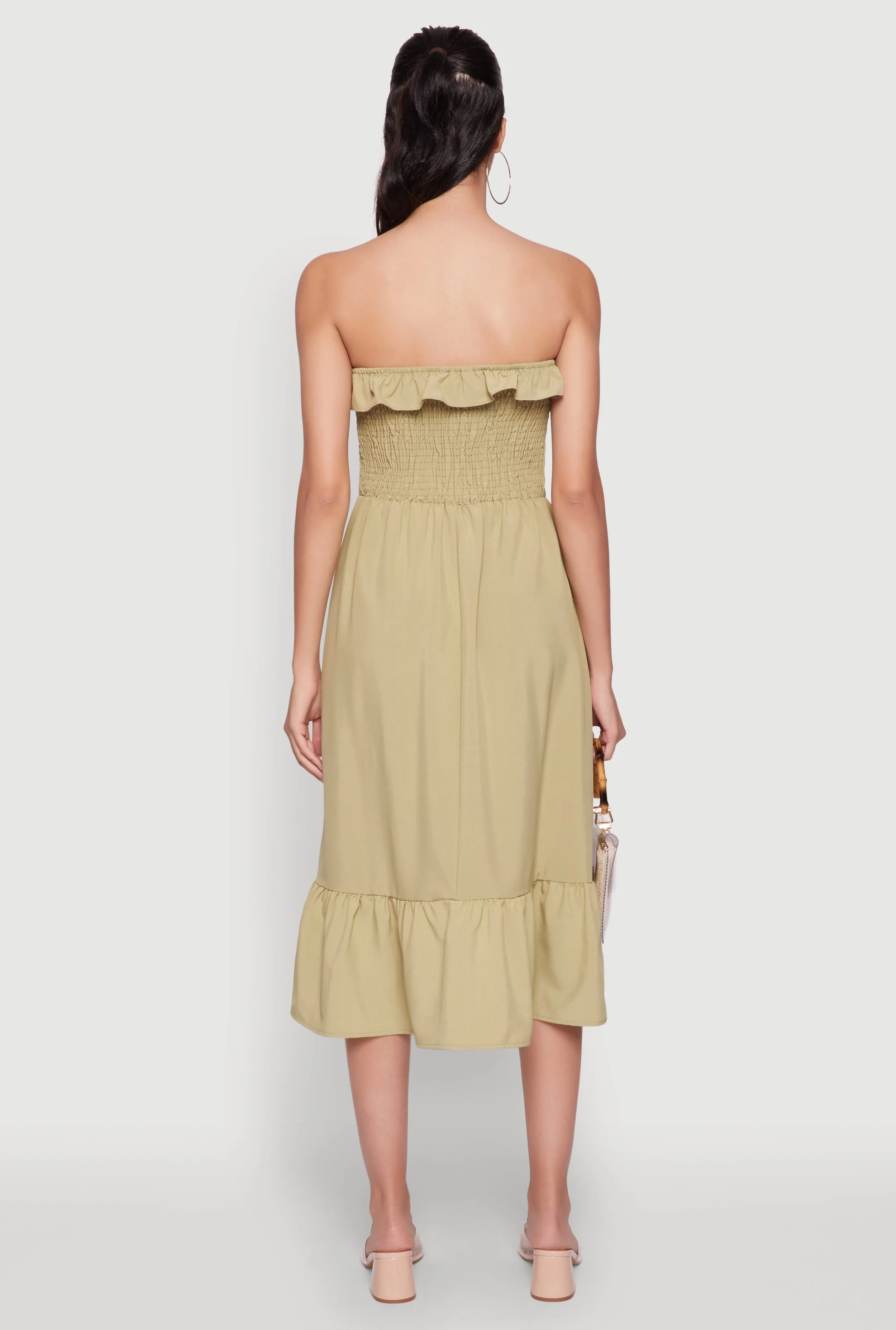 Chic Smocked and Ruffle Tiered Peasant Dress sold by Rainbow product image thumbnail 5