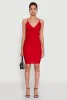 Sleek Lace Up Tie Back Ruched Bodycon Dress sold by Rainbow