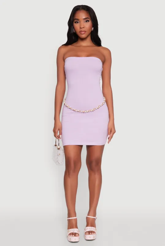 Daisy Mini Tube Dress with Curve Hugging Fit sold by Rainbow