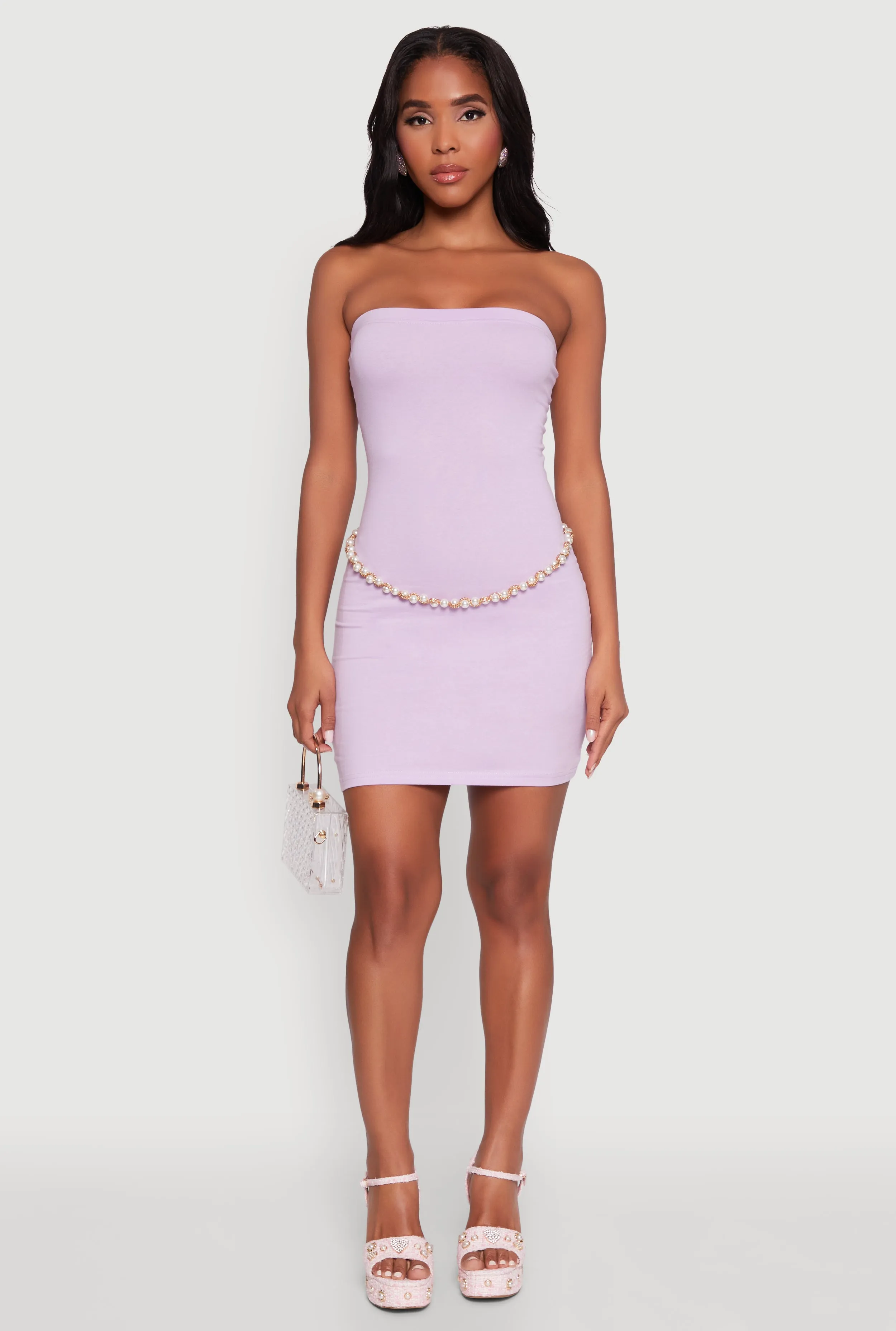 Daisy Mini Tube Dress with Curve Hugging Fit sold by Rainbow